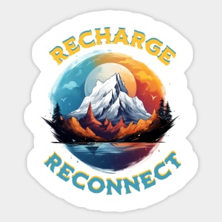 Recharge, reconnect Sticker